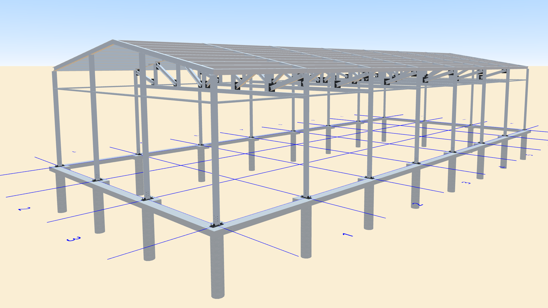 Буронабивные сваи с ростверком